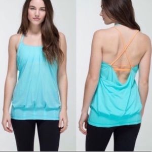 NWT $68 Lululemon Flow & Go Tank Angel Blue 6
